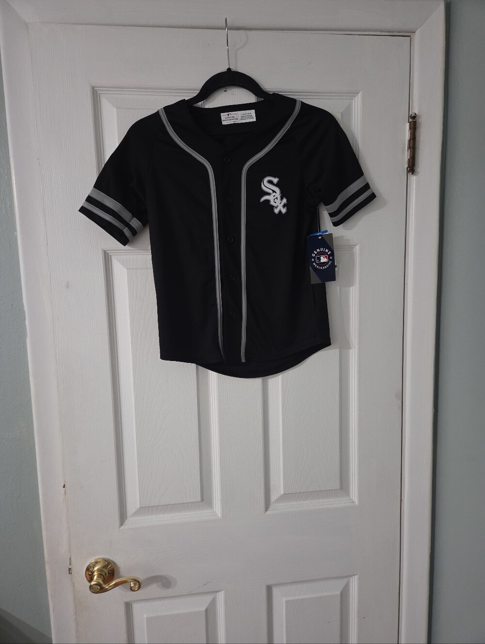 Official MLB Black Chicago White Sox Youth Baseball Jersey. L. NWT